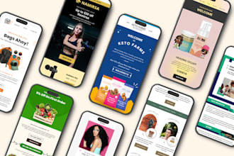 design klaviyo or mailchimp email newsletter templates