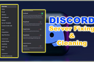 fix discord server and fix technical problems