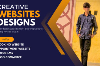 design appointment booking website using amelia plugin
