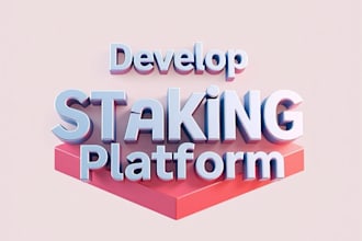develop token staking platform in any evm network