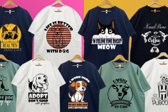 do dogs, cats, birds, other pets and animal t shirt design