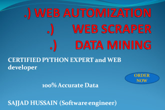 web scraper for data extraction and automation