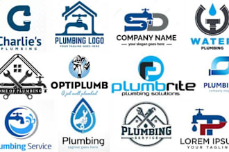 design handyman,plumbing,roofing,electrician and plumber logo design for you