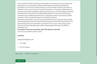 create questionnaire and response forms on google and jotform