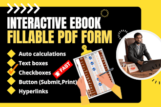 create fillable pdf form interactive pdf ebook and workbooks