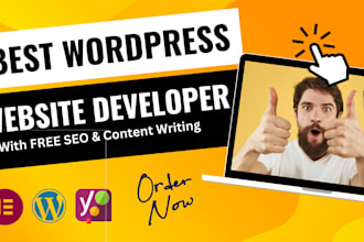 design a wordpress website or woocommerce store