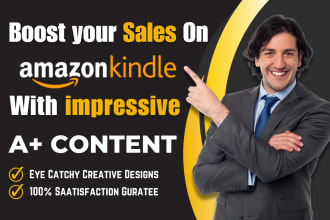 design attractive and profitable a plus content for amazon kdp
