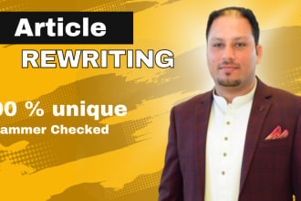 do SEO content writing or article rewriting