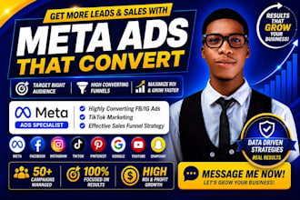 setup facebook ads campaign,instagram ads shopify meta ads, google or tiktok ads