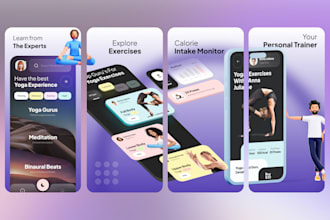 design app screenshots for app store and play store