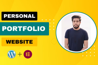 develop best personal portfolio website design or business website