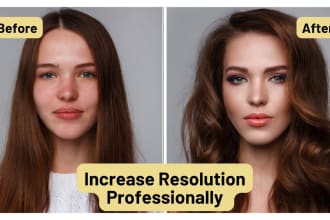 increase resolution professionally and upsize your image