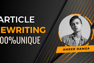 do SEO content writing or article rewriting