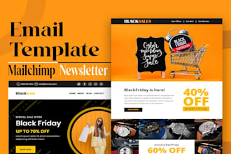 make responsive email template and HTML email template