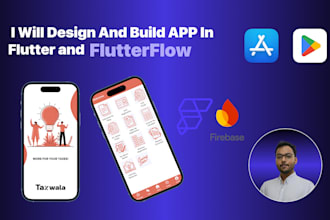 design and build app in flutter and flutterflow