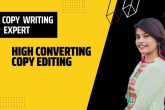 provide expert copy editing services