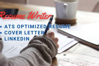 write and upgrade your resume, cv, cl, linkedin