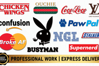 make a custom logo parody within 12 HR and 24 HR