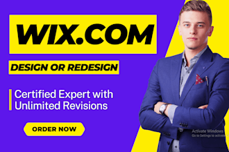 design wix website, redesign wix website or wix online store