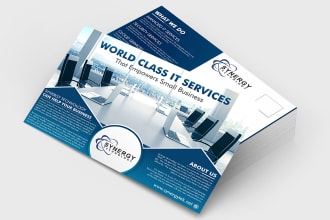design  marketing flyer, postcard or direct mail eddm in 24 hours