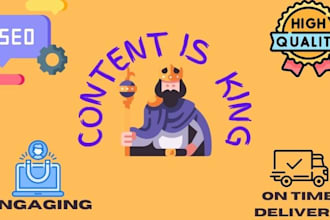 write SEO optimized content, smo content and ad copies