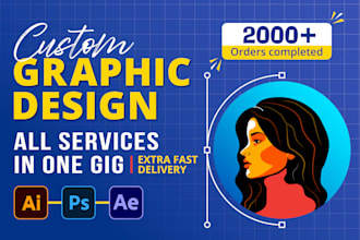 be your graphic designer for graphic design, redesign work