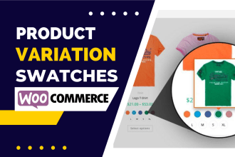 do product variation options for multiple colors and sizes