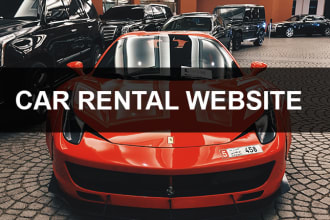 design car rental website, car rental, car dealership,  booking website