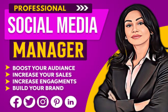 be your social media marketing manager and content creator