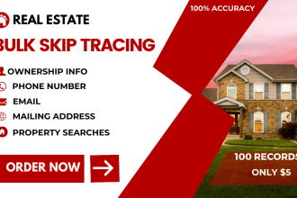 do real estate skip tracing and llc skip tracing in bulk