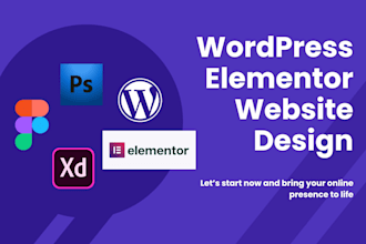 build elementor wordpress website, figma to elementor