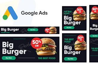 design professional google ads banners or adwords display ads