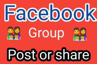 facebook group share or post for organic business promotion