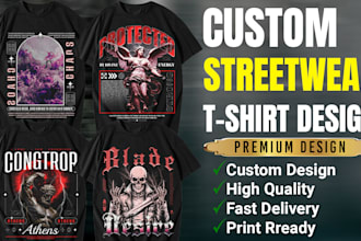 design custom streetwear and bulk t shirt designs