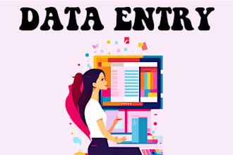 be your expert virtual assistant for efficient data entry