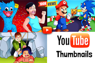 create cartoon thumbnails for your youtube channel