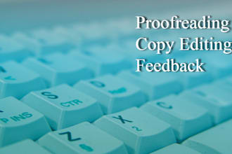 proofread and edit a text of up to 2000 words