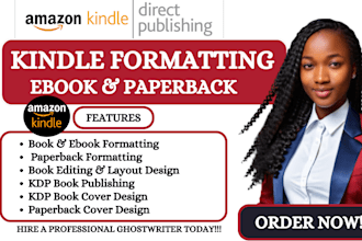 do ebook formatting book editing, amazon KDP journal design paperback formatting