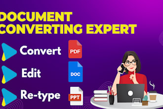 provide document typing, rewriting, retyping and editing services