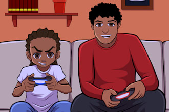 draw you in boondocks cartoon art style