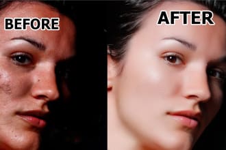do skin retouch, photo editing, photo enhancement photoshop