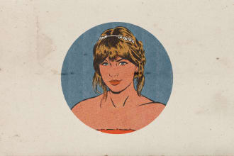 draw vintage comics portrait avatar from your photo