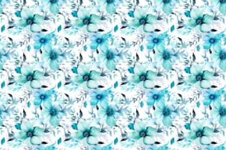 create stunning seamless floral watercolor patterns through ai