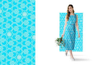 create seamless custom monogram pattern design