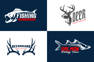 design the best business logo for your fishing or outdoor brand