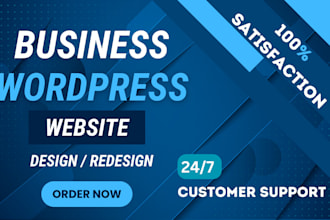 do clean and modern wordpress website design, theme customization and page edit