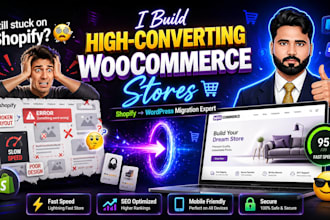 build a custom woocommerce store and seamlessly migrate shopify to wordpress