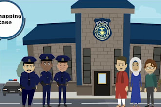 create 2d hindi cartoons with voice over