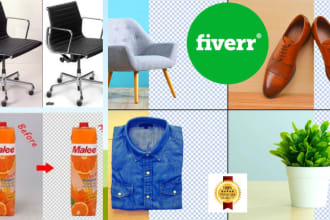 do image editing, background remove, cut out and make it white or transparent