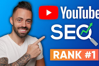 write SEO keywords, title, description for youtube video